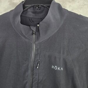 ROKA Elite Run Jacket Mens XL Black Full Zip Lightweight Athletic Training